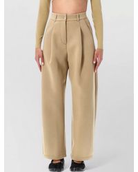 Nike - Mid-Rise Wide-Leg Fleece Trousers - Lyst
