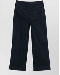 Incotex - Arlys Wide Leg Cotton Trousers Belt Loops - Lyst