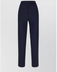 Max Mara - Wool Blend Tailored Trousers - Lyst