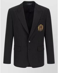 Dolce & Gabbana - Sicilia Light Tailored Blazer Jacket - Lyst