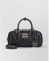 Miu Miu - Arcadie Lamb Leather Shoulder Bag - Lyst