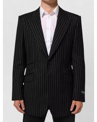 Dolce & Gabbana - Striped Two Button Suit Jacket Blazer - Lyst