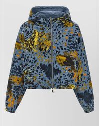 Fendi - Cropped Hooded Jacket Reversible All Over Print - Lyst