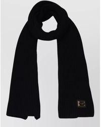 Dolce & Gabbana - Cashmere Ribbed Scarf - Lyst