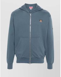 KENZO - Crewneck Sweater With Lucky Tiger Patch - Lyst