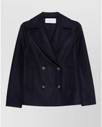 Harris Wharf London - Wool Coat Double Breasted Front Pockets - Lyst
