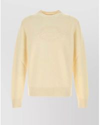Givenchy - Wool Crew Neck Sweater With Ribbed Cuffs - Lyst