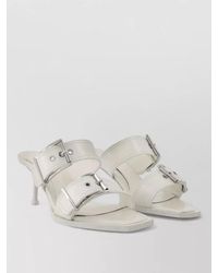 McQueen - Leather Platform Sandals - Lyst
