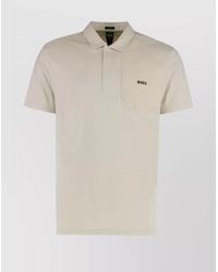 BOSS - Short-Sleeve Cotton Polo Shirt - Lyst