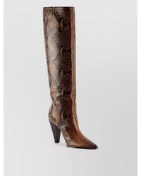 Roberto Festa - Knee Length Cone Heel Pointed Toe Boots - Lyst