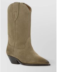 Isabel Marant - Leather Cowboy Ankle Boots - Lyst