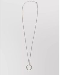 MM6 by Maison Margiela - Brass Ring Pendant Necklace - Lyst