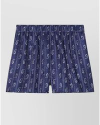 Tory Burch - Silk Blend Shorts Paisley Lightweight Relaxed - Lyst
