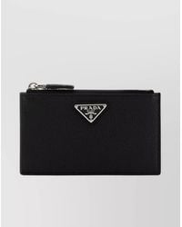 Prada - Leather Card Holder - Lyst