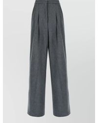 PT Torino - Cashmere Wide-Leg Trousers - Lyst