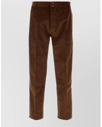 Ami Paris - Corduroy Straight-Leg Trousers - Lyst
