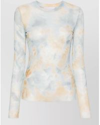 Erika Cavallini Semi Couture - Long Sleeve Graphic Tie Dye Top - Lyst