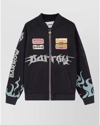 Barrow - Nylon Mesh Bomber Jacket Graphic Patches - Lyst