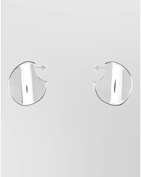 Bottega Veneta - Sterling Large Disc Earrings - Lyst