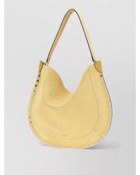 Isabel Marant - Oskan Moon Suede Leather Shoulder Bag - Lyst