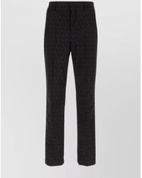 Valentino Garavani - Trousers With Back Pockets And Belt Loops - Lyst