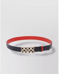 Ferragamo - Reversible Woven Gancini Pattern Belt - Lyst