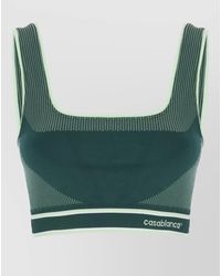 CASABLANCA - Sleeveless Logo-Elastic Top - Lyst