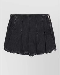 DIESEL - Tailored Bermuda Shorts Belt Loops Pleats - Lyst