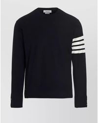 Thom Browne - Wool Ribbed Crewneck Jumper - Lyst