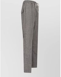Rick Owens - Straight Pants Elastic Waistband Back Pockets - Lyst