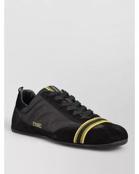 Fendi - Leather Lace-Up Sneakers - Lyst