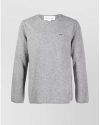 Comme des Garçons - Intarsia-Knit Logo Wool Jumper - Lyst