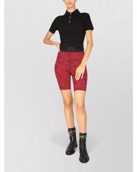 Michael Kors - Polo Shirt Logo Buttons Animal Print - Lyst