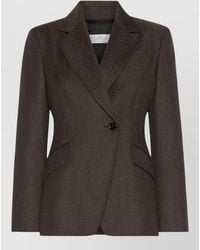 Max Mara - Virgin Wool Slim-Fit Double-Breasted Blazer - Lyst