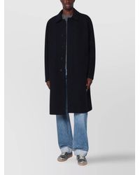 Harris Wharf London - Wool Single Breasted Coat - Lyst