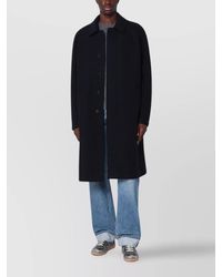 Harris Wharf London - Single Breasted Wool Coat With Long Sleeves - Lyst