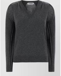 Jil Sander - Cashmere Sweater V Neck Long Sleeves - Lyst