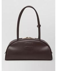 Miu Miu - Shoulder Bag Double Handles Leather Design - Lyst