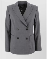 Weekend by Maxmara - Double-Breasted Blazer - Lyst