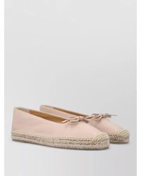 Castañer - Pax Nappa Ballerina Ribbon Espadrille Bow - Lyst