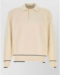 Golden Goose - Knit Shirt Polo Collar Ribbed Cuffs Hem - Lyst