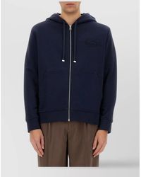 Etro - Hooded Drawstring Sweater With Ribbed Finish - Lyst