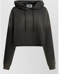 Golden Goose - Cropped Oversized Cotton Hoodie - Lyst