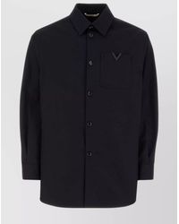 Valentino Garavani - Stretch Cotton Shirt - Lyst