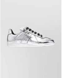 Maison Margiela - Metallic Low-Top Sneakers Rubber Sole - Lyst