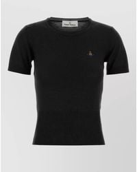 Vivienne Westwood - Bea Wool Sweater Round Neck Short Sleeves - Lyst