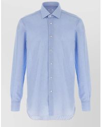 Barba Napoli - Honeycomb Cotton Shirt - Lyst