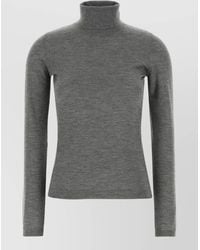 Brunello Cucinelli - Cashmere Blend Turtleneck Sweater Long Sleeves - Lyst