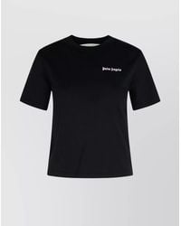 Palm Angels - Cotton Ribbed Crew-Neck Fitted T-Shirt - Lyst