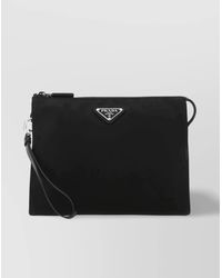 Prada - Recycled Nylon Clutch Bag - Lyst